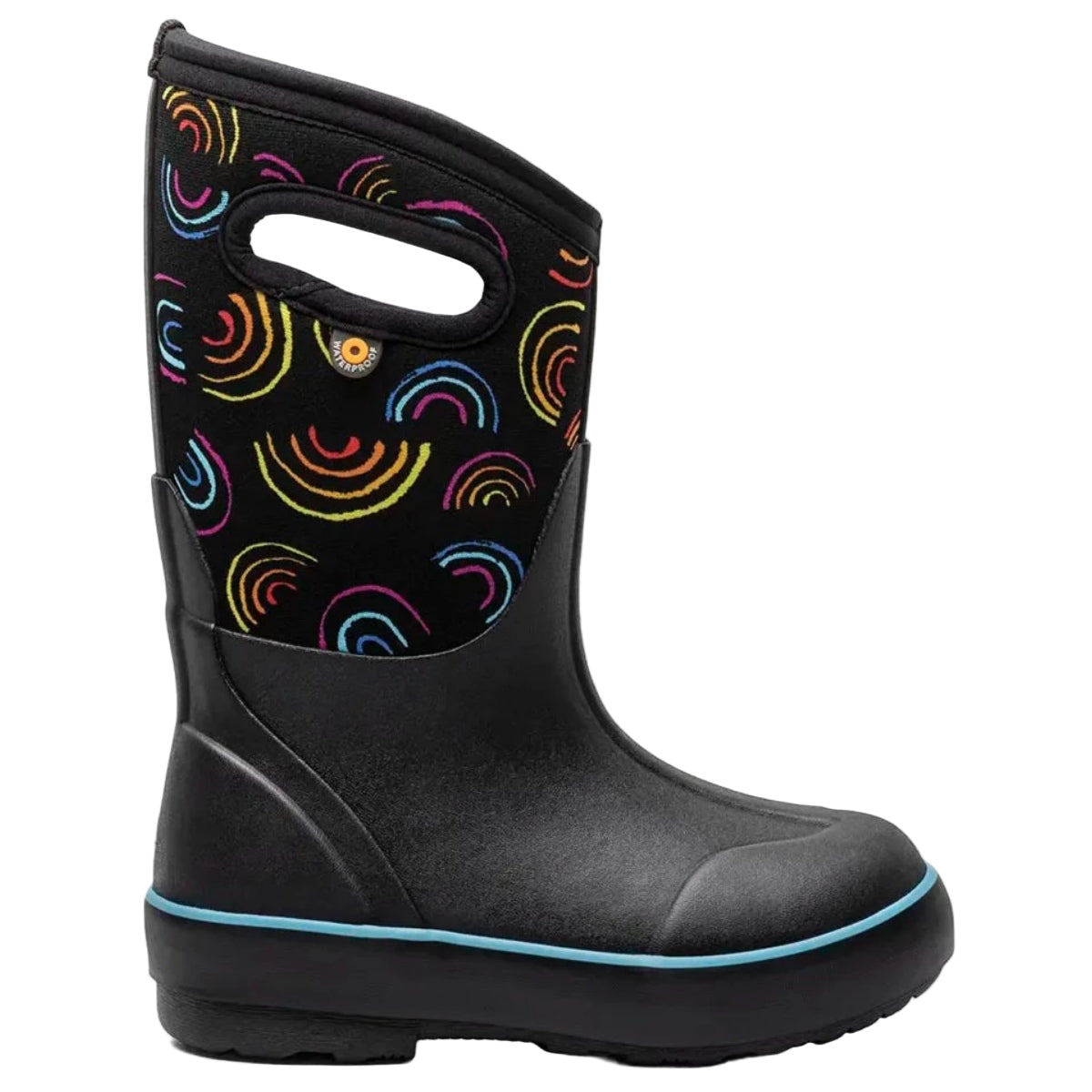 Classic II Wild Rainbows Black Multi (Size 8c-5Y)