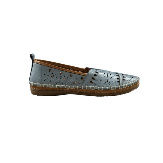 Emily-01 Blue Leather