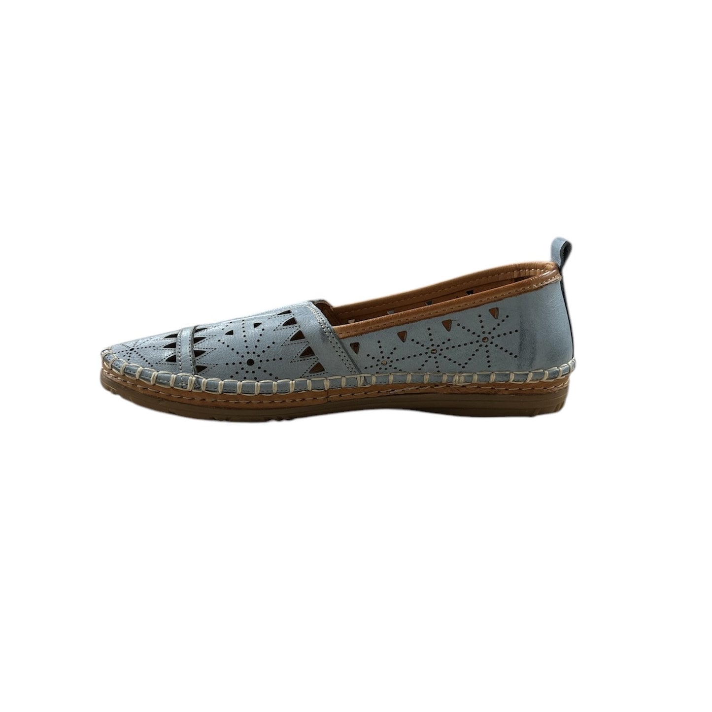 Emily-01 Blue Leather