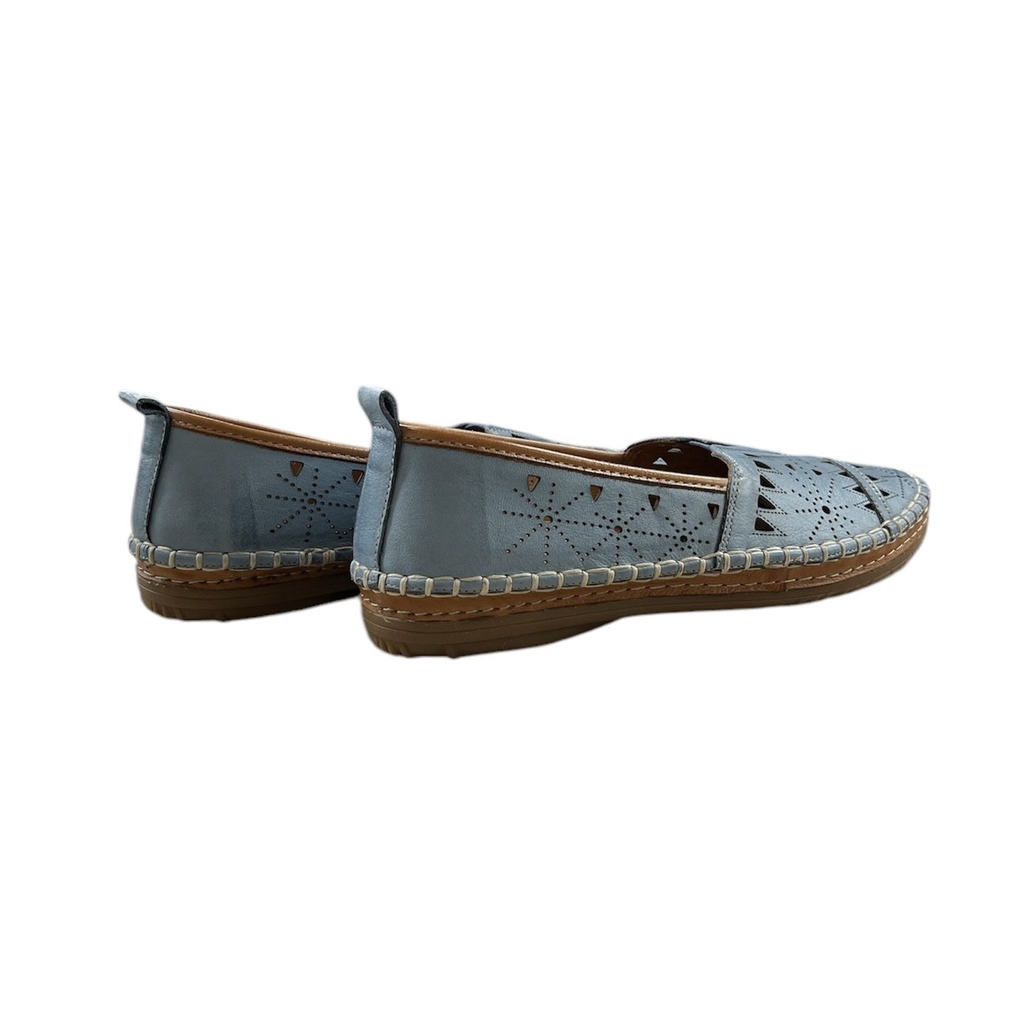 Emily-01 Blue Leather