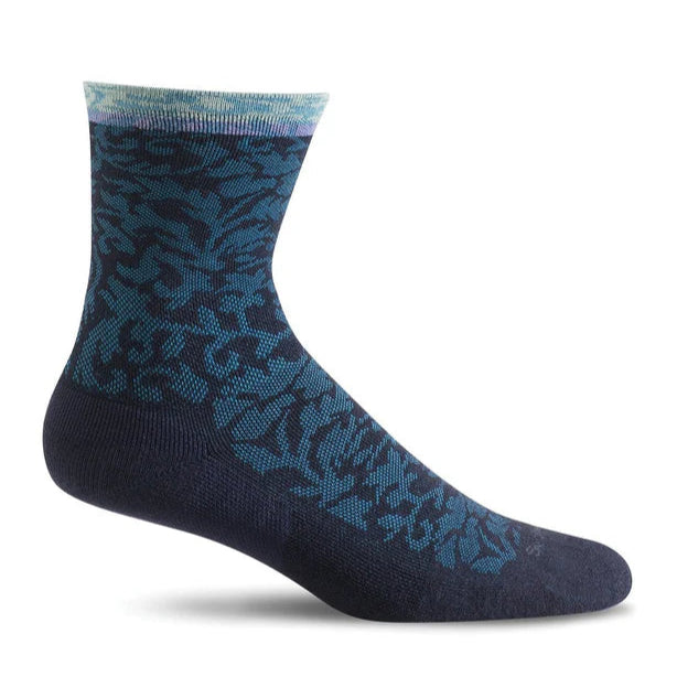 Women's Plantar Ease Crew Plantar Relief Socks - Navy