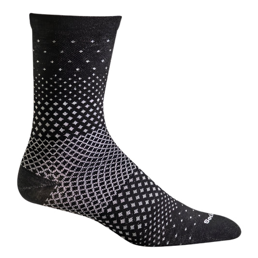Women's Plantar Ease Crew Plantar Relief Socks - Black Dots