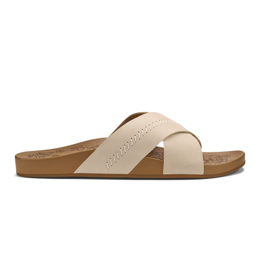 Women's Kipe'a 'Olu Slide Sandal- Puka/Tan