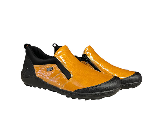 R1429-68 Yellow Short 2 Zip Rainboot RTex