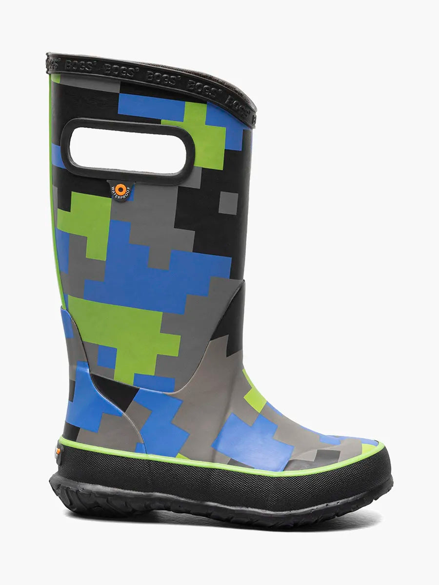 Rainboot Big Camo Black/Green (9c-4Y)