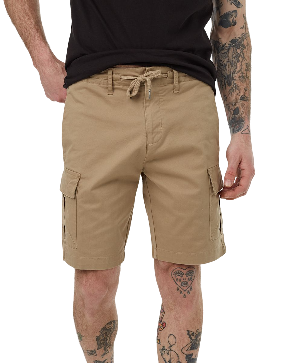 Twill Cargo Short (Khaki)