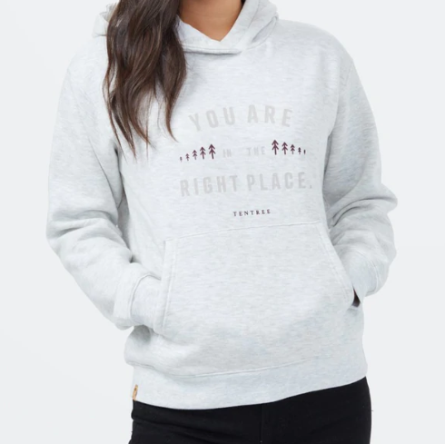 Right Place Hoodie (Grey Heather)