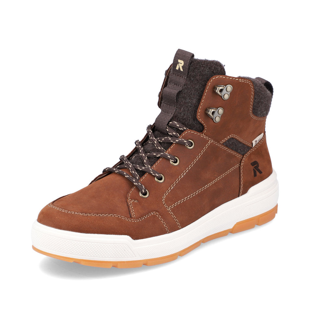 U0070-22 Brown Zip Sneaker